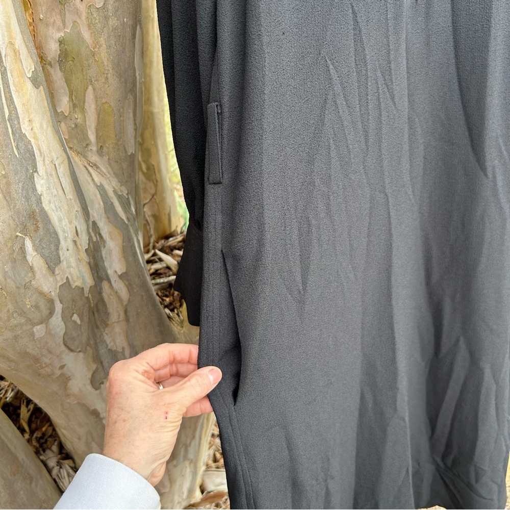 Ganni balloon sleeve crepe midi dress. - Picture 4 of 16